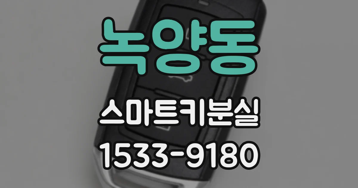 녹양동 스마트키분실