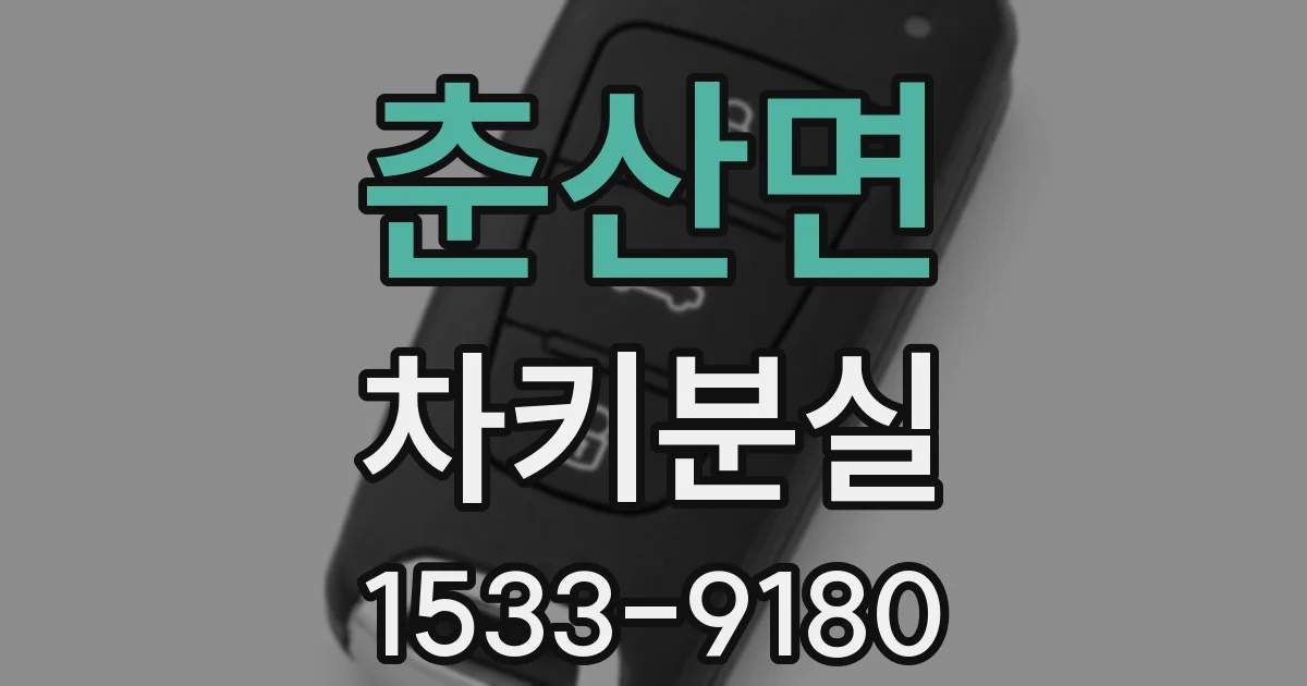 춘산면 차키분실