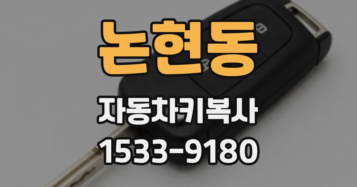 논현동 자동차키복사