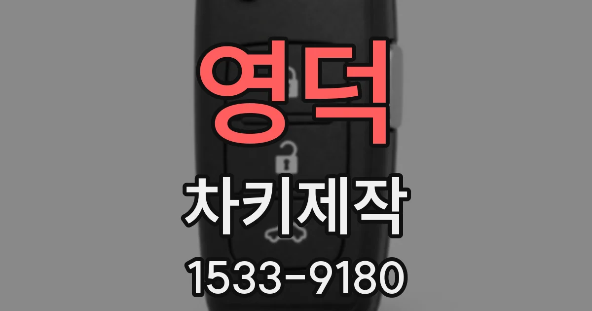 영덕 차키제작