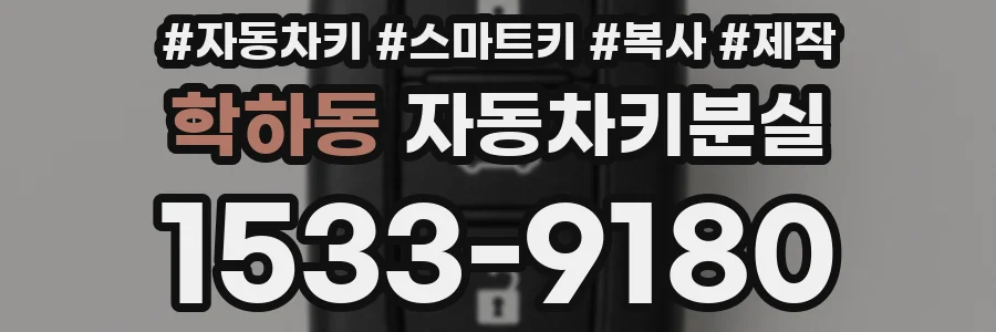 학하동 자동차키분실