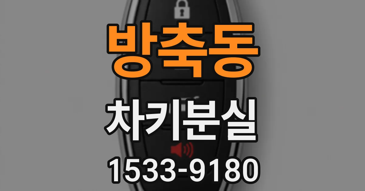 방축동 차키분실