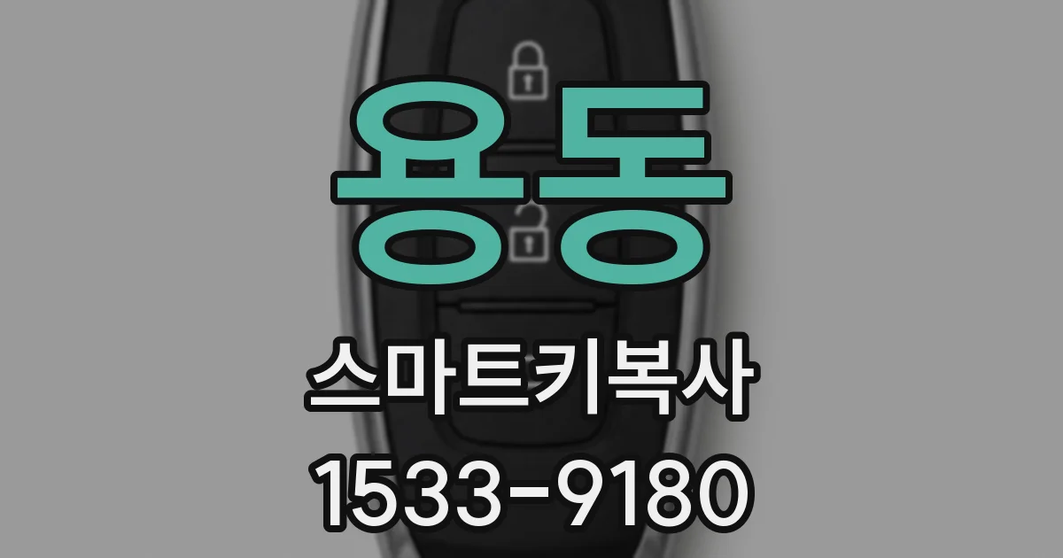 용동 스마트키복사