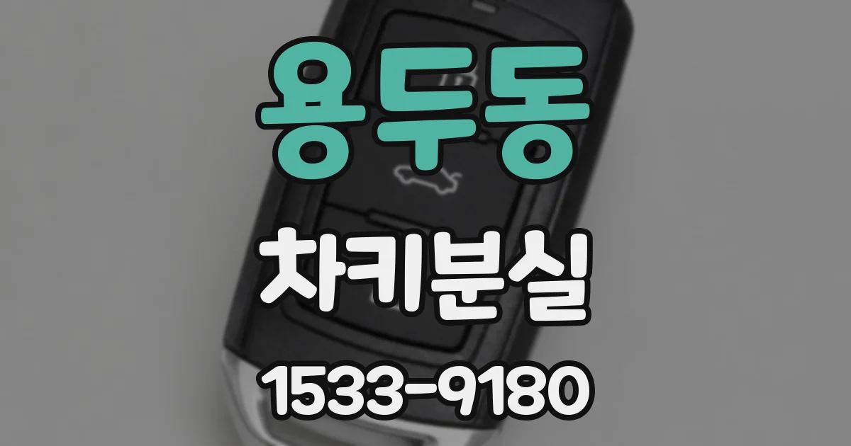 용두동 차키분실