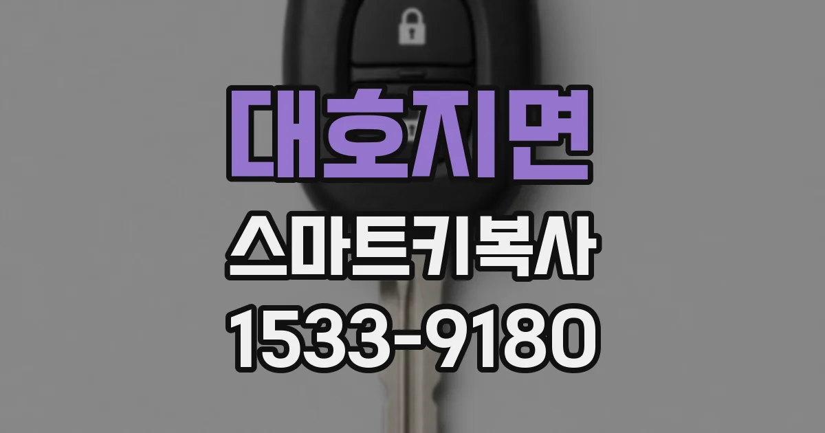 대호지면 스마트키복사