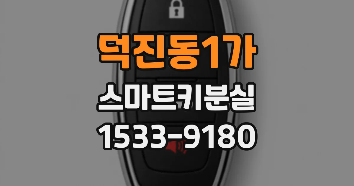 덕진동1가 스마트키분실