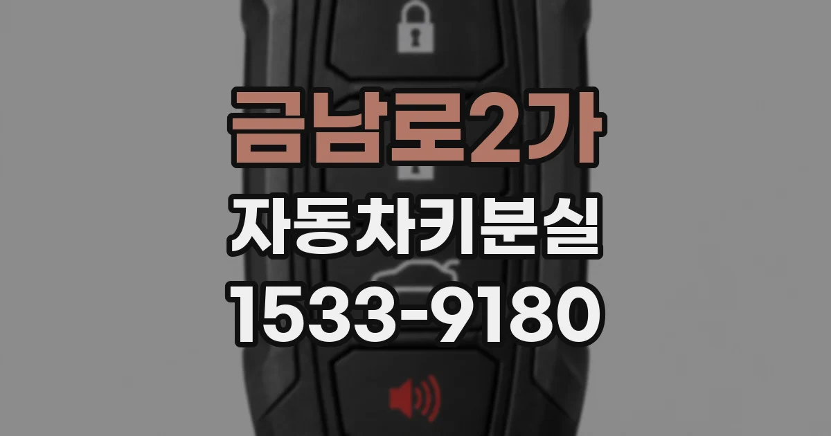 금남로2가 자동차키분실