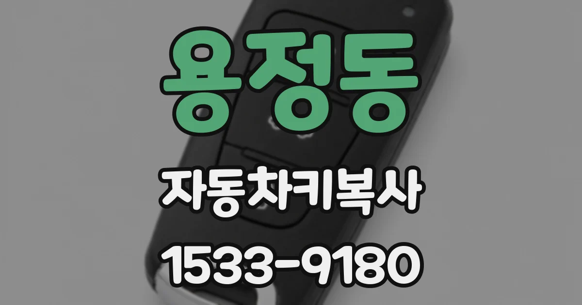용정동 자동차키복사