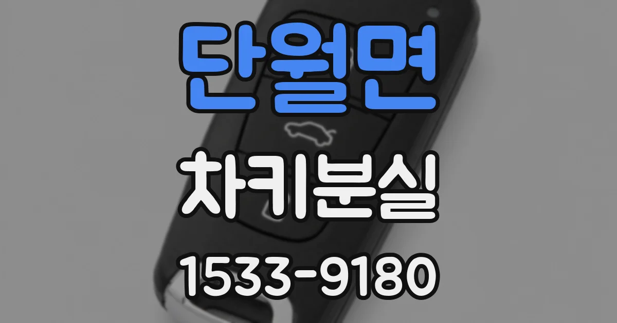 단월면 차키분실