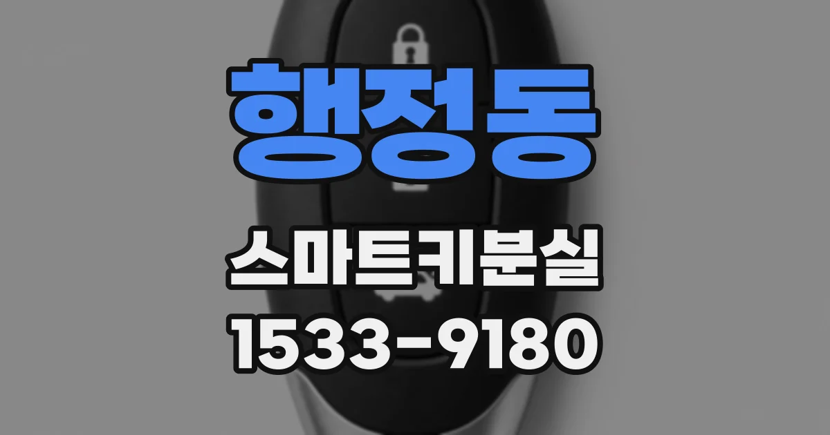 행정동 스마트키분실