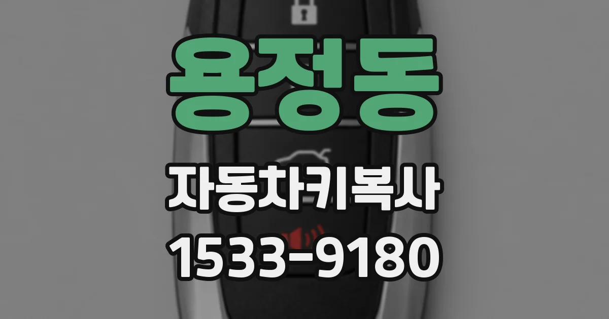 용정동 자동차키복사