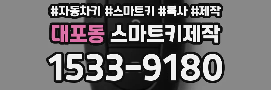 대포동 스마트키제작