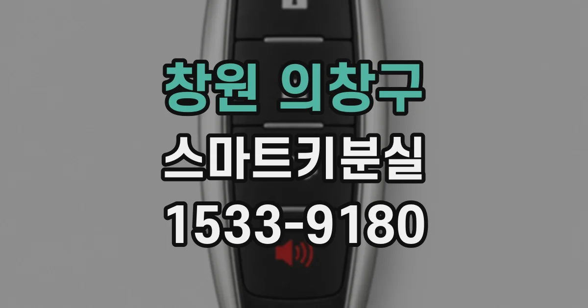 창원 의창구 스마트키분실