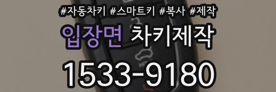 입장면 차키제작