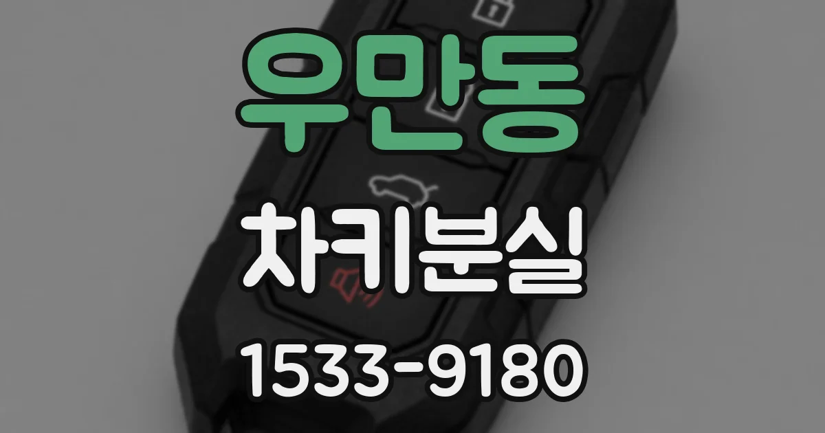 우만동 차키분실