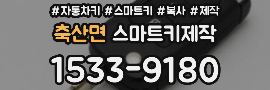 축산면 스마트키제작