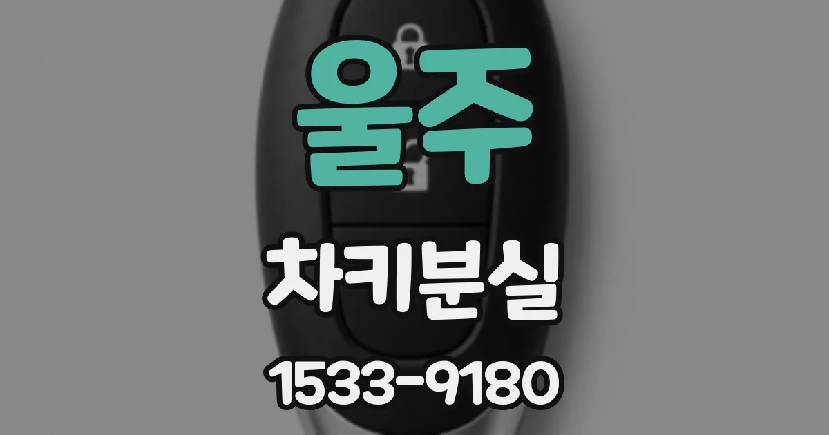 울주 차키분실