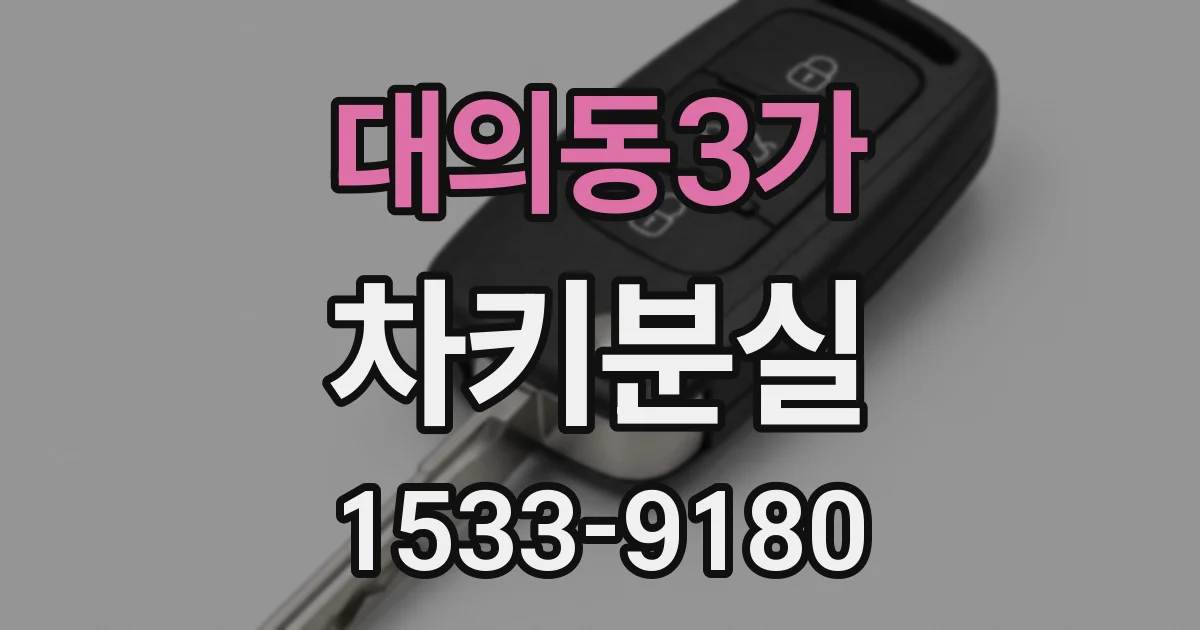 대의동3가 차키분실