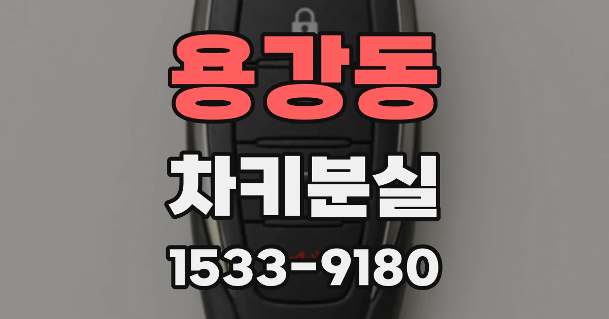 용강동 차키분실