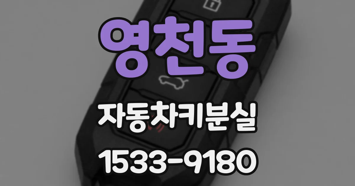 영천동 자동차키분실