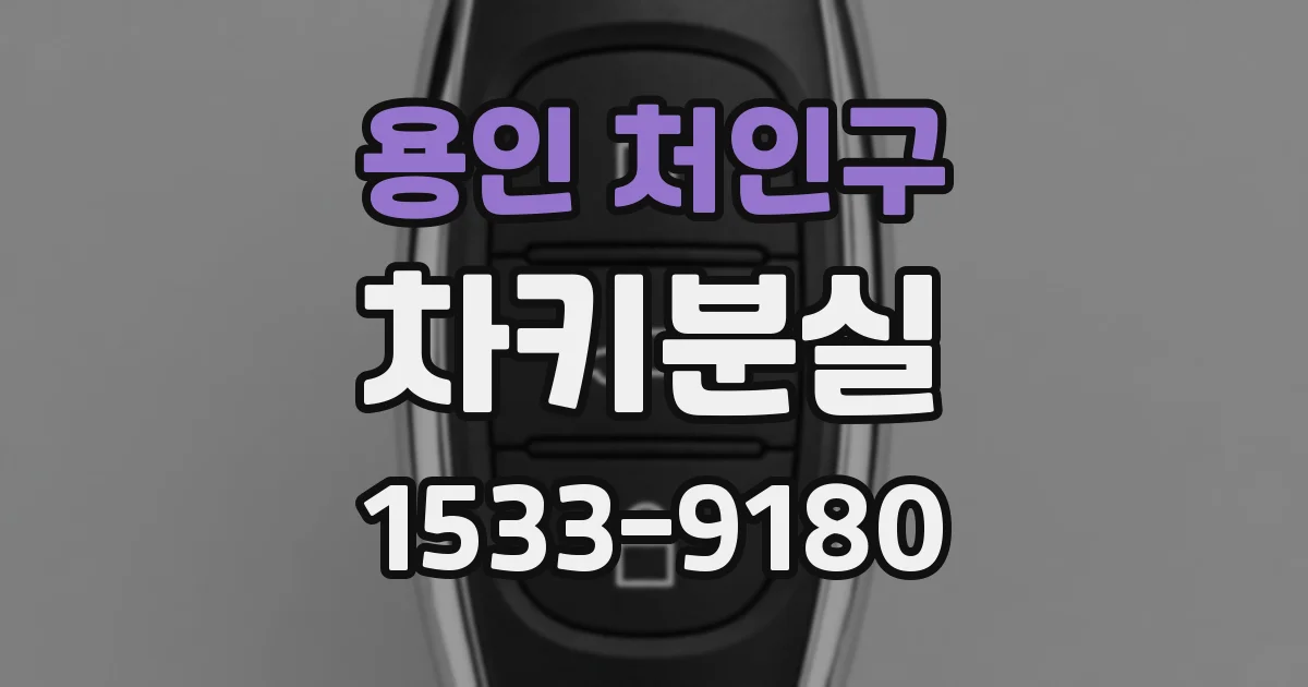 용인 처인구 차키분실