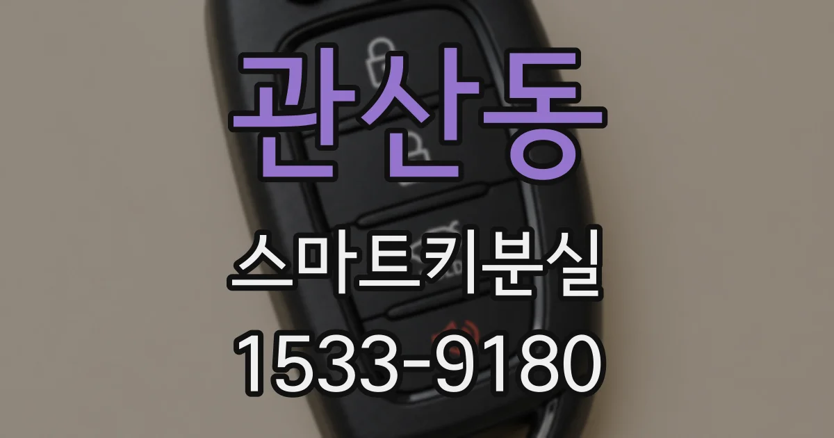 관산동 스마트키분실