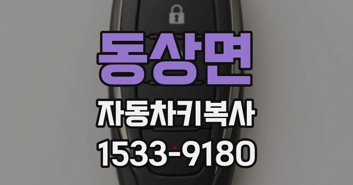 동상면 자동차키복사