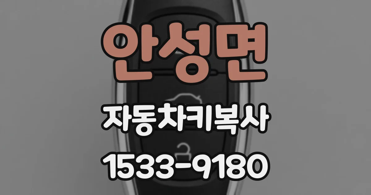 안성면 자동차키복사