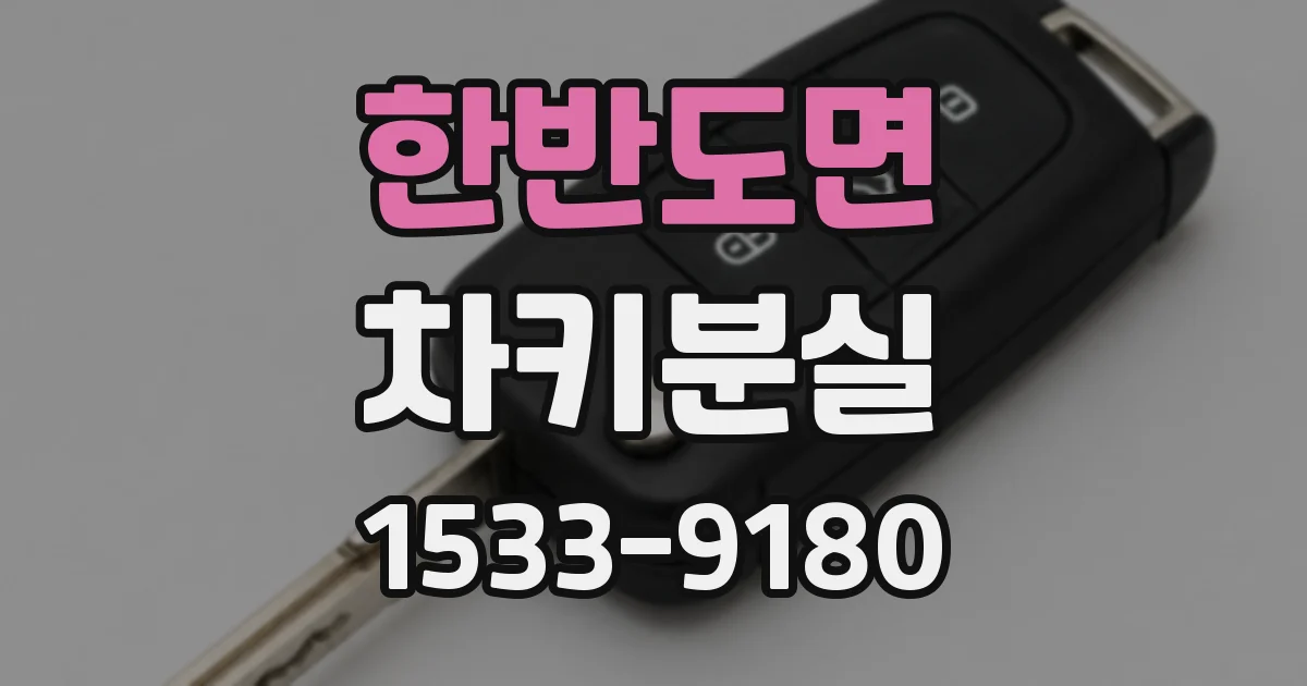 한반도면 차키분실