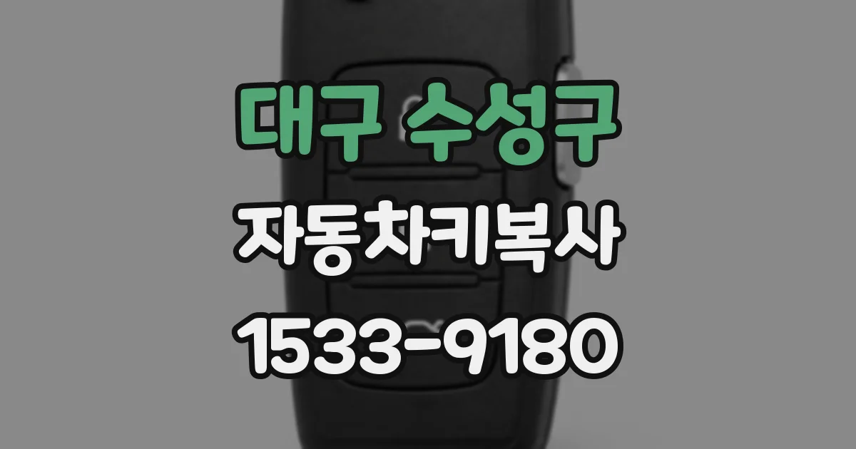 대구 수성구 자동차키복사