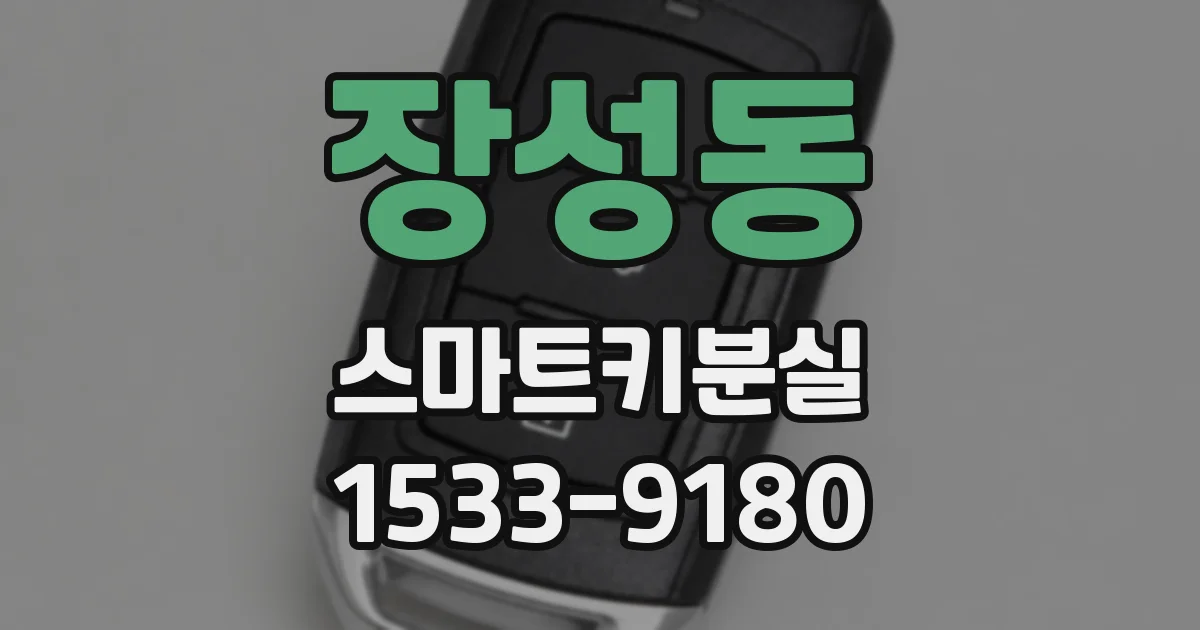 장성동 스마트키분실