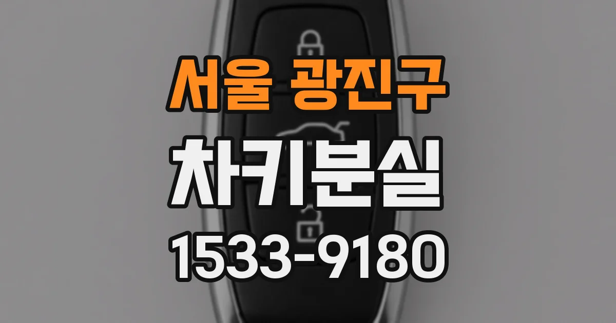 서울 광진구 차키분실