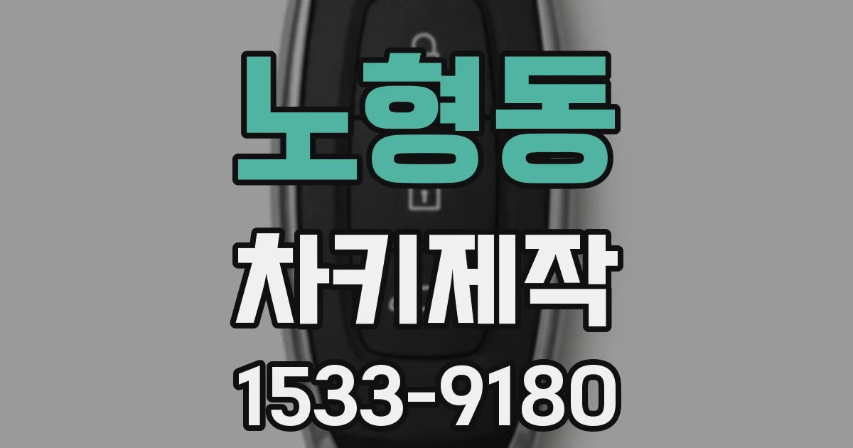 노형동 차키제작