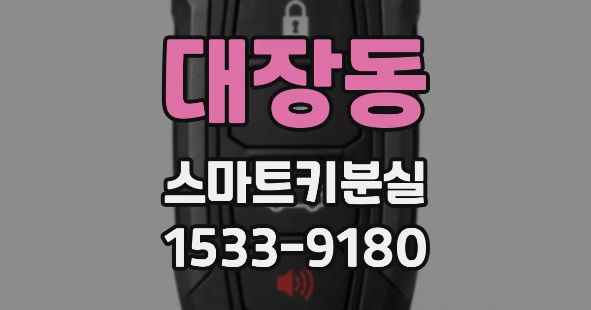 대장동 스마트키분실