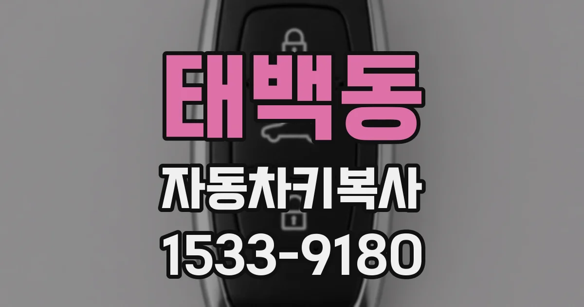 태백동 자동차키복사