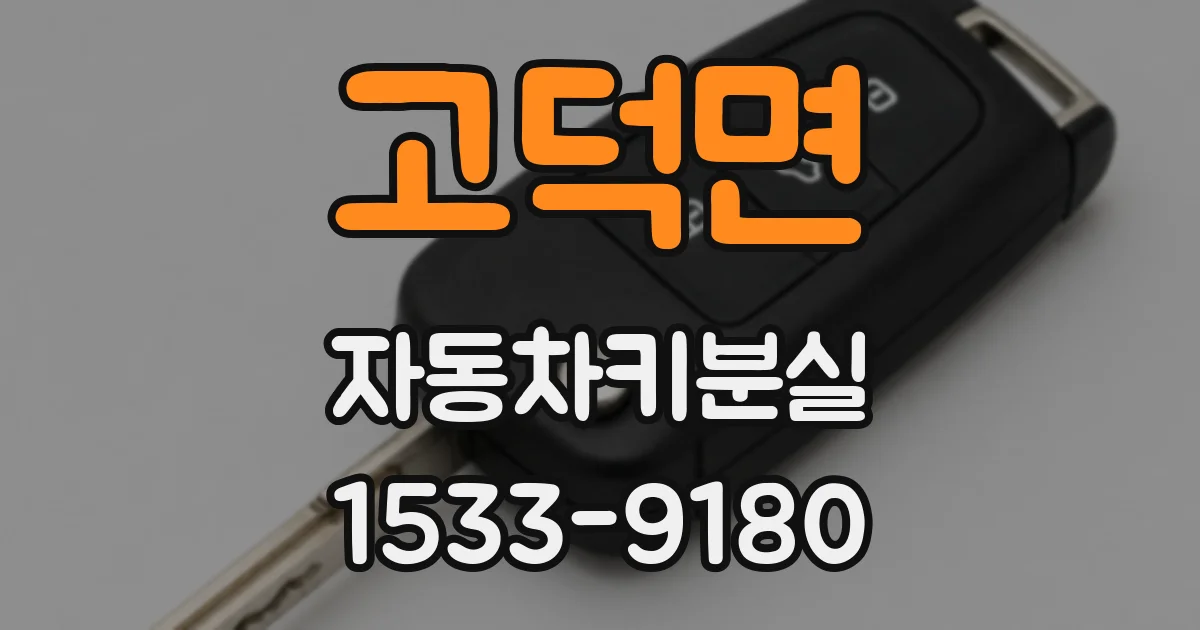 고덕면 자동차키분실