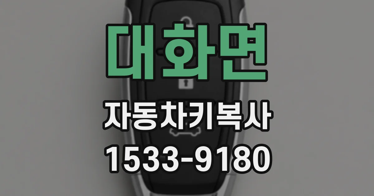 대화면 자동차키복사