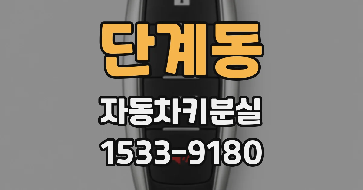 단계동 자동차키분실