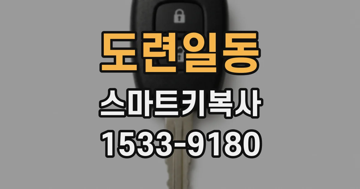 도련일동 스마트키복사