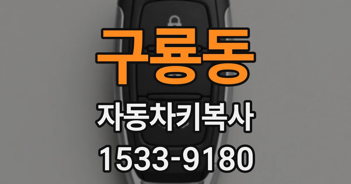 구룡동 자동차키복사