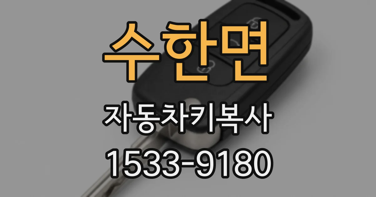 수한면 자동차키복사