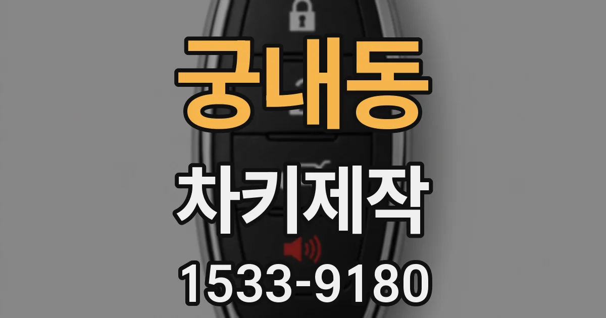 궁내동 차키제작