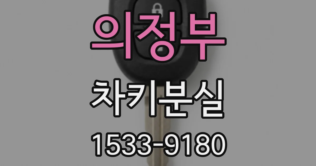 의정부 차키분실
