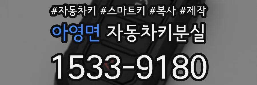 아영면 자동차키분실