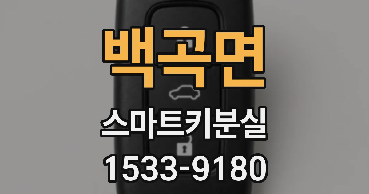 백곡면 스마트키분실