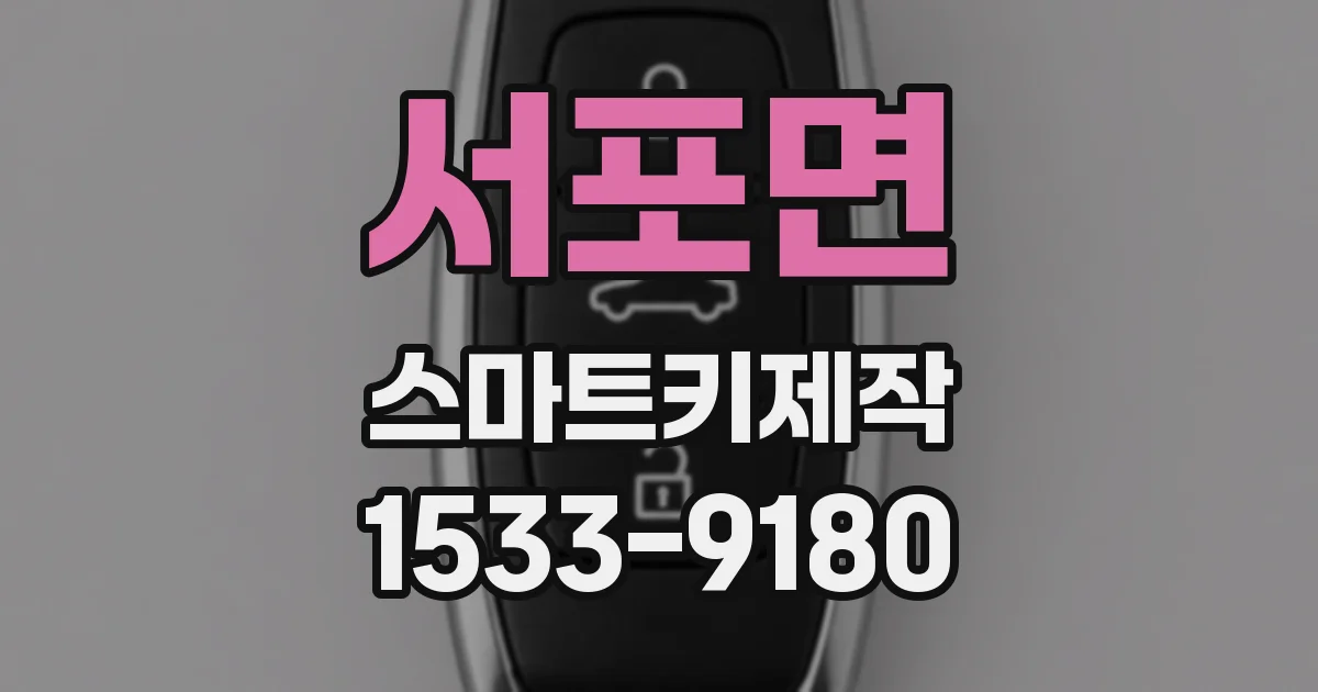 서포면 스마트키제작