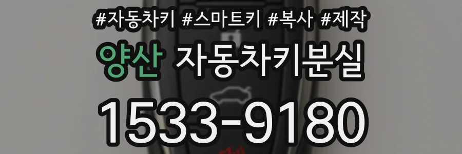 양산 자동차키분실