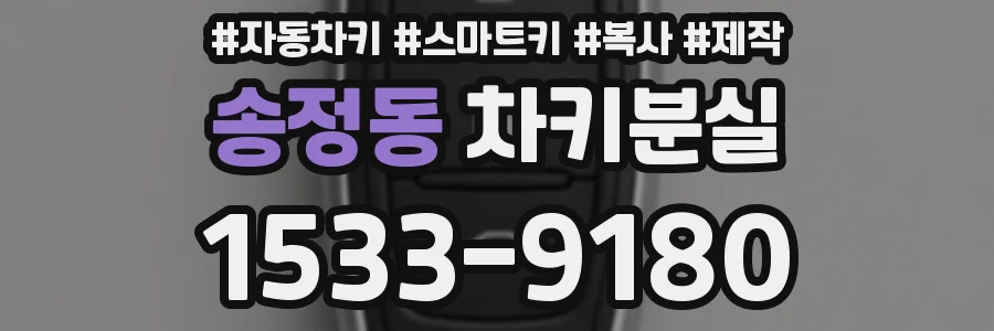 송정동 차키분실