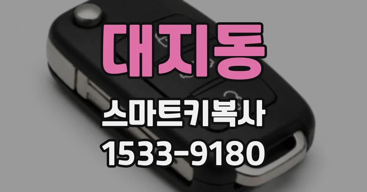 대지동 스마트키복사