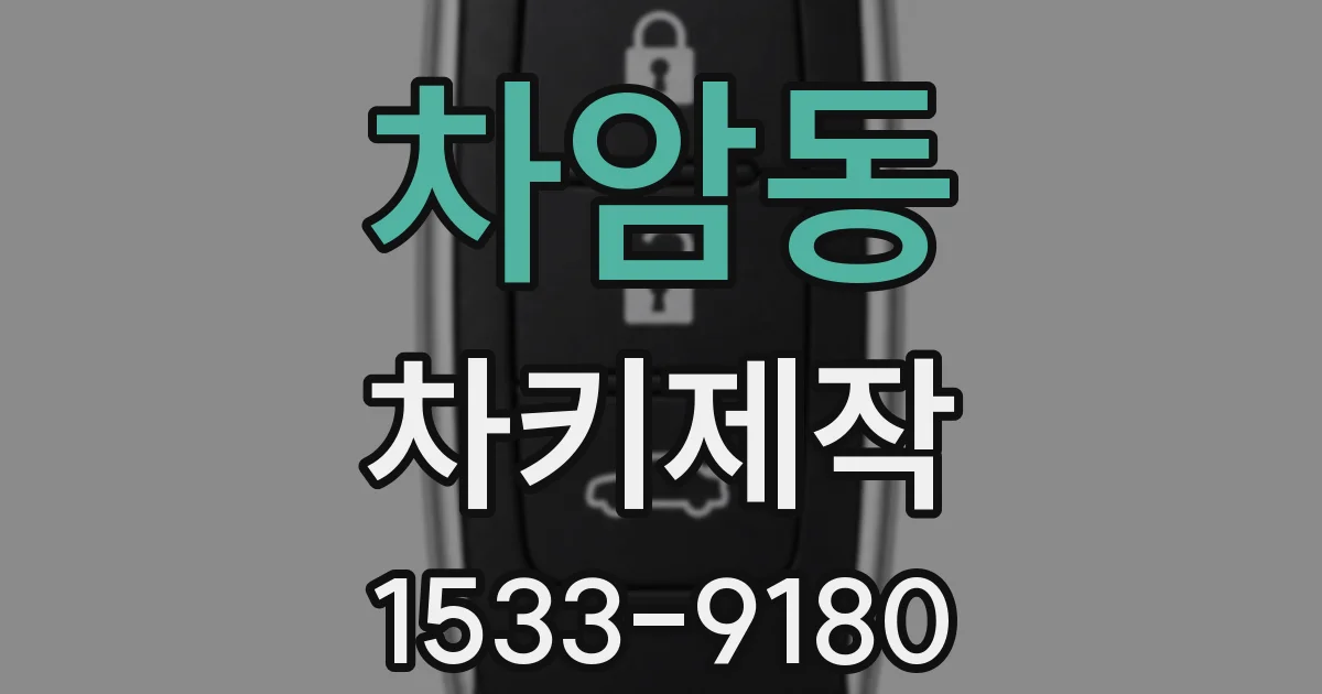 차암동 차키제작